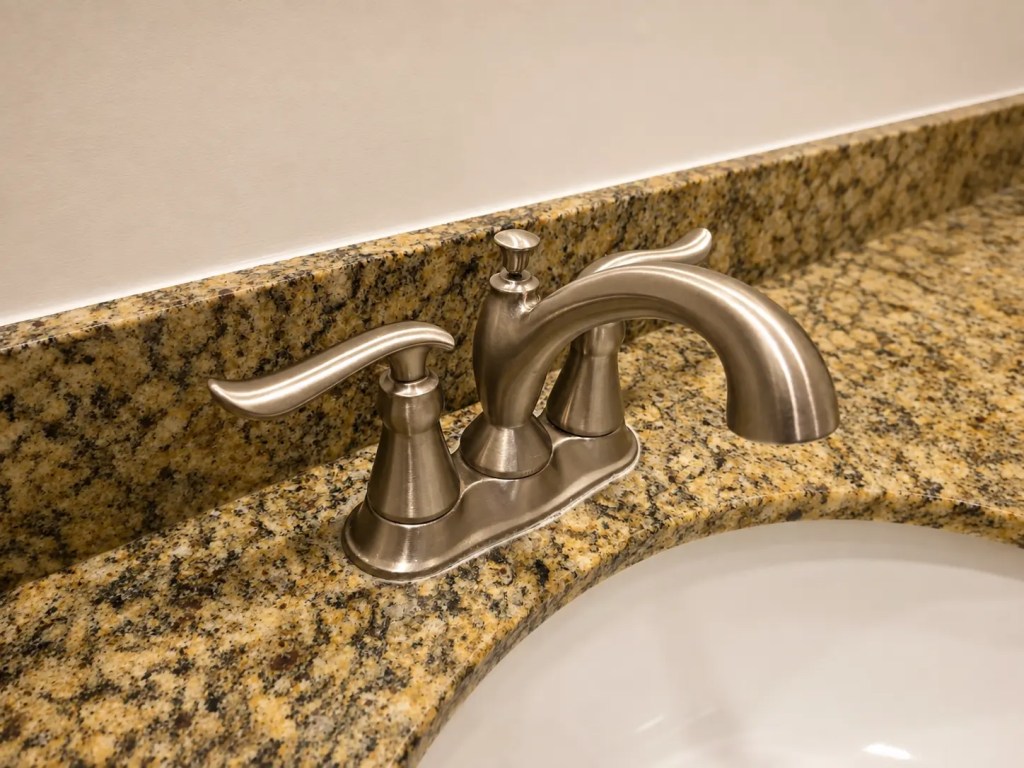 Bathroom features in a York Woods Center apartment