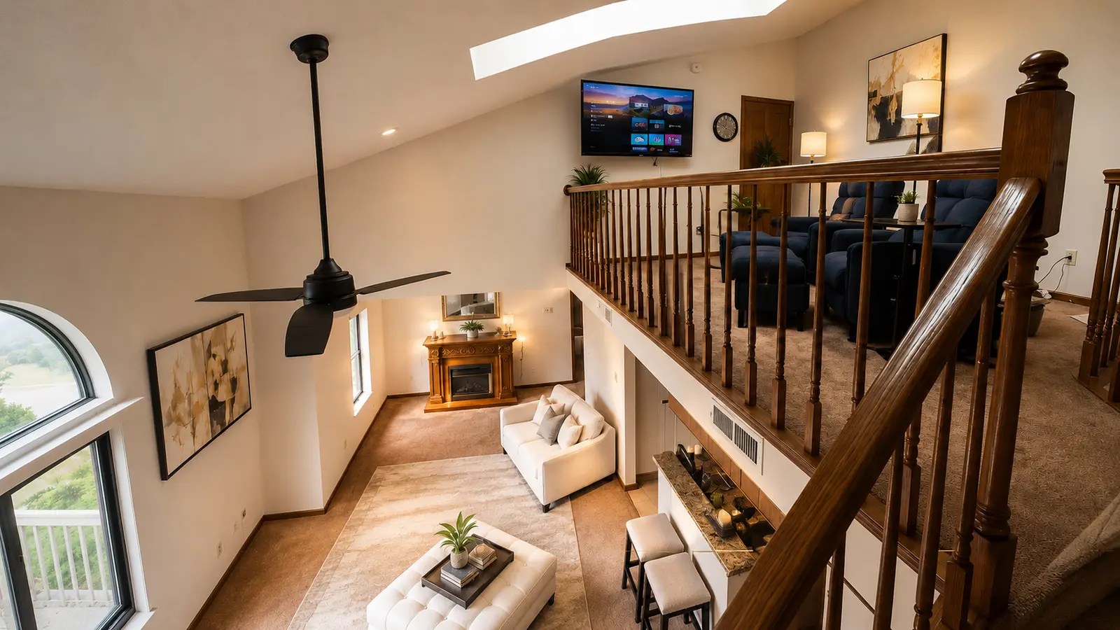Loft-style apartment interior at York Woods Center